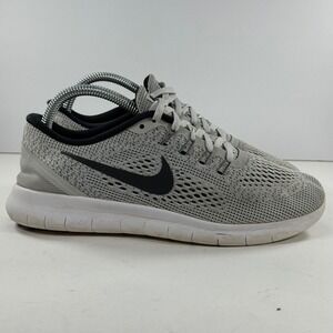 Nike Free RN 2017 Womens Running Shoes Wolf Grey Black 831509-101 Size 8